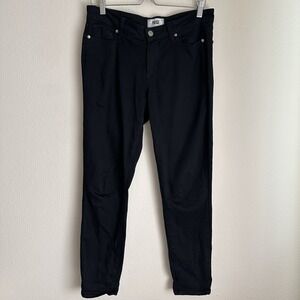 Paige‎ Verdugo Ultra Skinny Jeans Womens 30 (actual 32x29) Black Distressed Zip